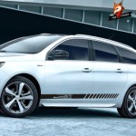 Car Side Skirt Sport Styling Vinyl Decal Vehicle Accessories Body Sticker Gloss Auto Side Car Sticker for PEUGEOT